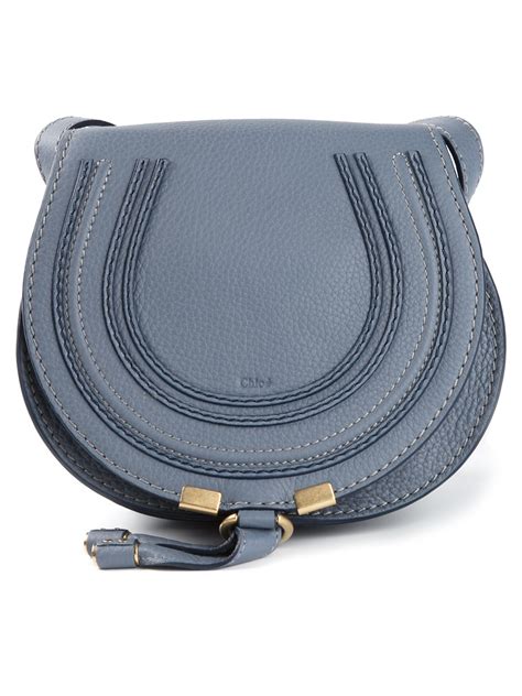 chloe saddle bag blue|chloé popular round saddle bag.